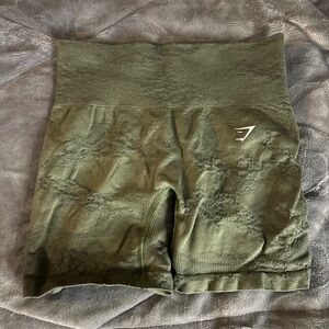 Gymshark Women's Green Seamless Shorts